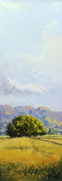 Tahir Bilal Ummi, 12 x 36 Inch, Oil on Canvas, Landscape Painting, AC-TBL-005